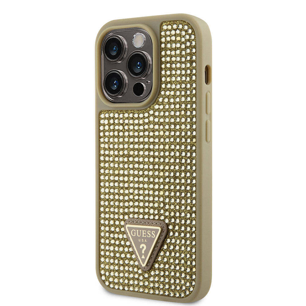 Guess iPhone 15 Pro Orjinal Lisanslı Taşlı Arka Yüzey Üçgen Logolu Telefon Kılıfı - 9 Guess iPhone 15 Pro Orjinal Lisanslı Taşlı Arka Yüzey Üçgen Logolu Telefon Kılıfı - 9